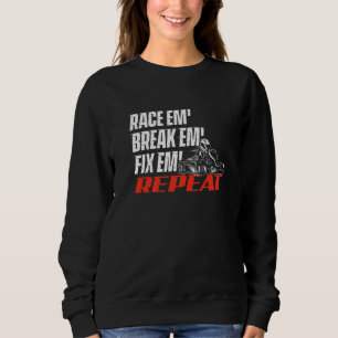 Sweatshirt Course Em' Casse Em' Répare Em' - Course de Kartin