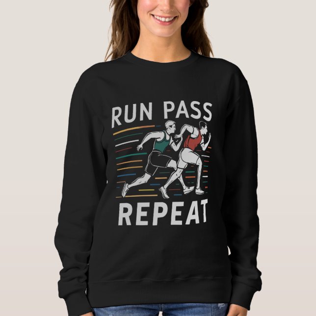 Sweatshirt Course Relais Course Athlète Piste Et Sprinter De  (Devant)