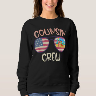 Sweatshirt Cousin Crew 4th Of July Patriotic American Family