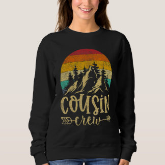 Sweatshirt Cousin Crew Camping extérieur Sunset Summer Camp F