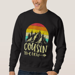 Sweatshirt Cousin Crew Camping extérieur Sunset Summer Camp V