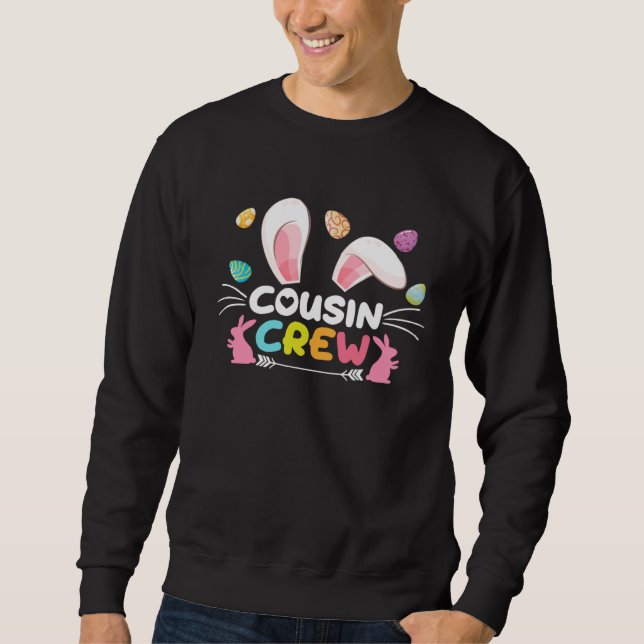Sweatshirt Cousin Crew Easter Bunny Family Matching Toddler B (Devant)