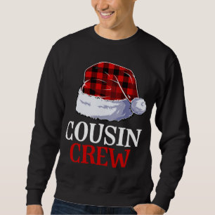 Sweatshirt Cousin Crew Père Noël Plaid Buffalo Vêtement Funny
