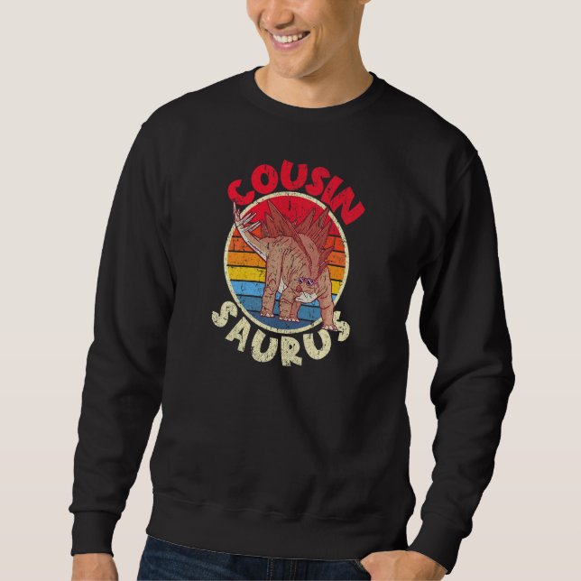 Sweatshirt Cousin Saurus I Stegosaurus Stenops I Family Match (Devant)