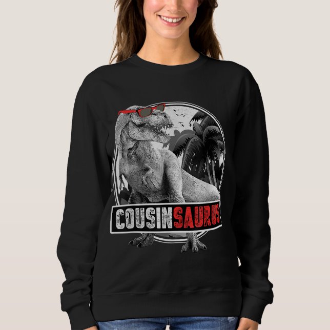 Sweatshirt Cousinsaurus pour garçons T-Rex Cousin Dinosaur (Devant)