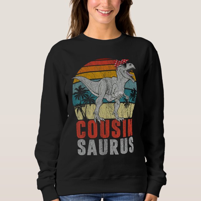 Sweatshirt Cousinsaurus T Rex Dinosaur Cousin Saurus Famille  (Devant)