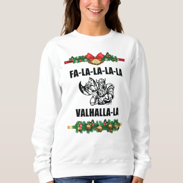 Sweatshirt Coussin de Noël Valhalla (Devant)