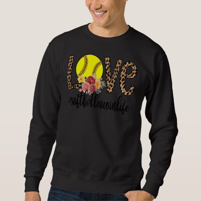 Sweatshirt Coussin Softball Cousin Life Softball Player Cousi (Devant)