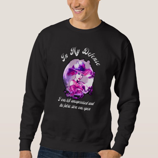 Sweatshirt Couture pour femmes tissu Crazy Quilt Dame artisan (Devant)
