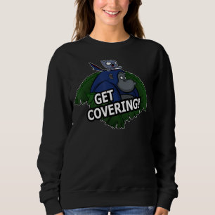 Sweatshirt Couvre-toi ! Amusant Gorilla Et Design De Chat