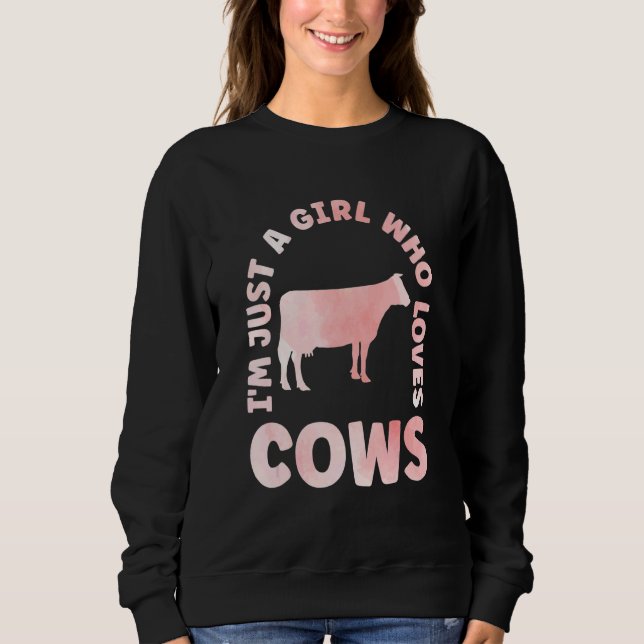 Sweatshirt Cow Apparel Farmer Cows Lover for Women & Kids_3 (Devant)