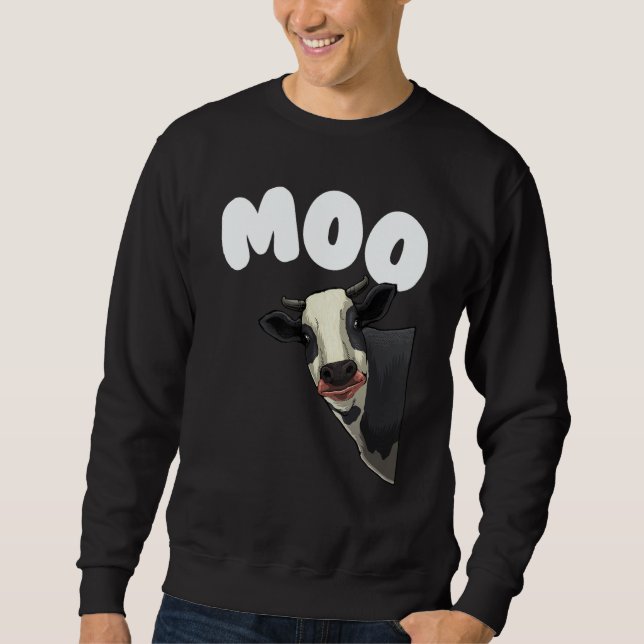 Sweatshirt Cow For Men Women Cow Farmer Dairy Farm Animal (Devant)
