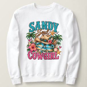 Sweatshirt Cowgirl Côtière Âme Sableuse Plage Occidentale