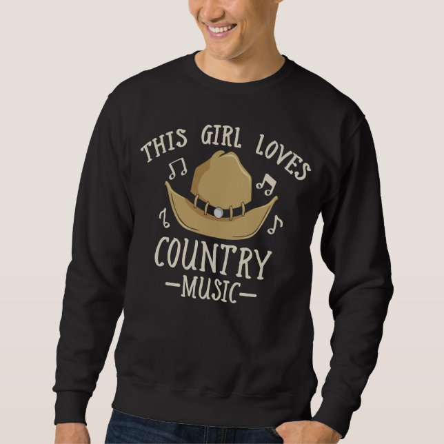 Sweatshirt Cowgirl Femme Musique country Lover Western Dancin (Devant)