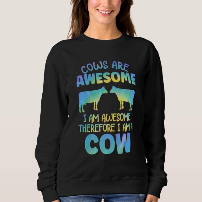 Sweatshirt Cows are Awesome Farmer Cows Lover for Women & Kid (Devant)