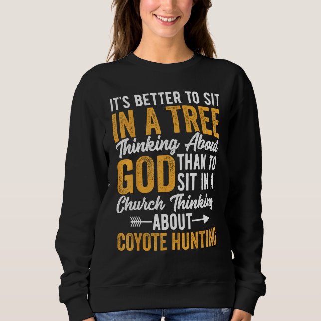 Sweatshirt Coyote Hunting Coyote Hunter Yote Happy Couples Hu (Devant)