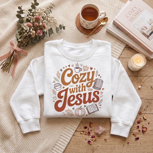 Sweatshirt Cozzy avec Jésus. Conception de t-shirt de Thanksg (Créateur téléchargé)