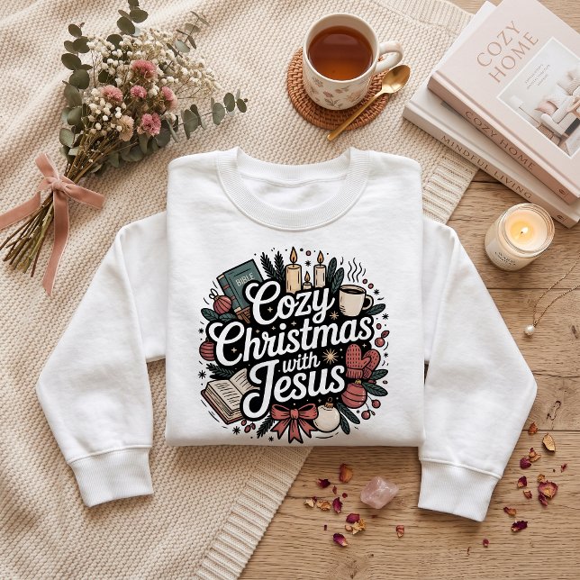 Sweatshirt Cozzy avec Jésus, Noël  (Créateur téléchargé)