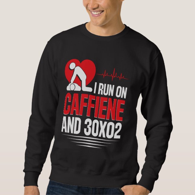Sweatshirt CPR Funny Manikin Porte - clé CPR Masque CPR Instr (Devant)