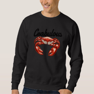 Sweatshirt Crabe Crabolus Amoureux des Fruits de Mer Drôle de