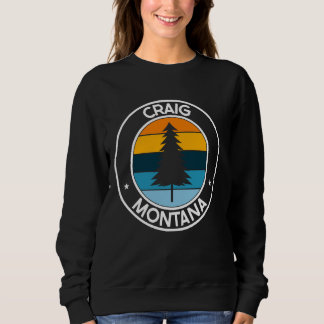Sweatshirt Craig Montana MT USA City Pride Retro Sunset