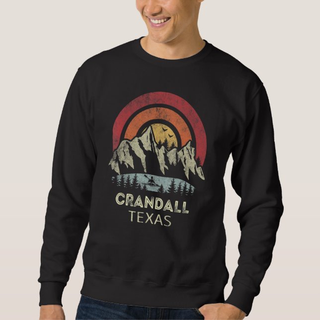 Sweatshirt Crandall Texas Mountain Sunset Sunrise Kayaking (Devant)