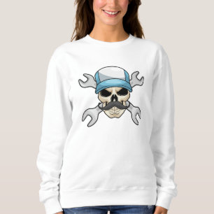 Sweatshirt Crâne avec Moustache et clé