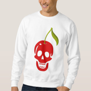 Sweatshirt crâne cerise squelette halloween gothique