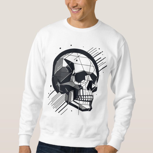 Sweatshirt Crâne dans différents styles 20 (Devant)