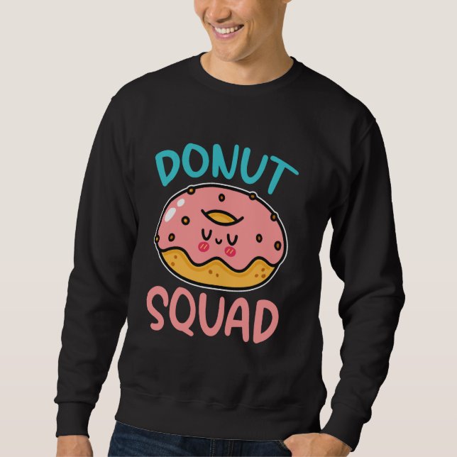 Sweatshirt Crâne de beignets de beignets de beignets (Devant)