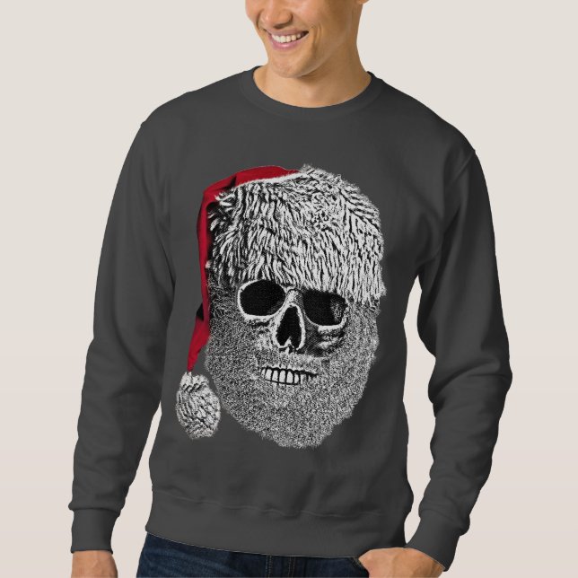 Sweatshirt Crâne de Père Noël (Devant)