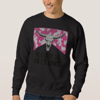 Sweatshirt Crâne de taureau léopard ouest du pays rejetez tou