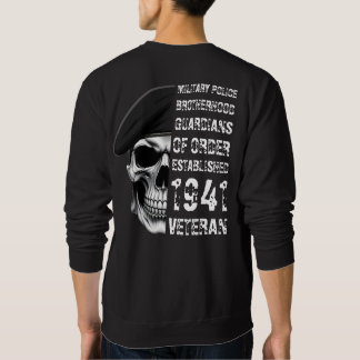 Sweatshirt Crâne de Vétéran de la Fraternité de la Police Mil