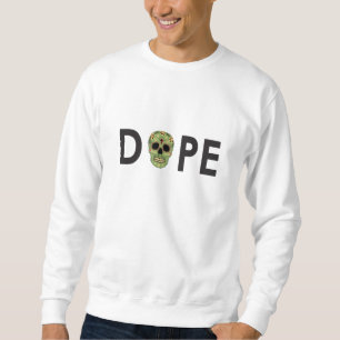 Sweatshirt Crâne décoratif blanc Crewneck