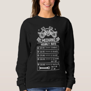 Sweatshirt Crâne Diesel Voiture Mécanicien Auto Camionneur Ré