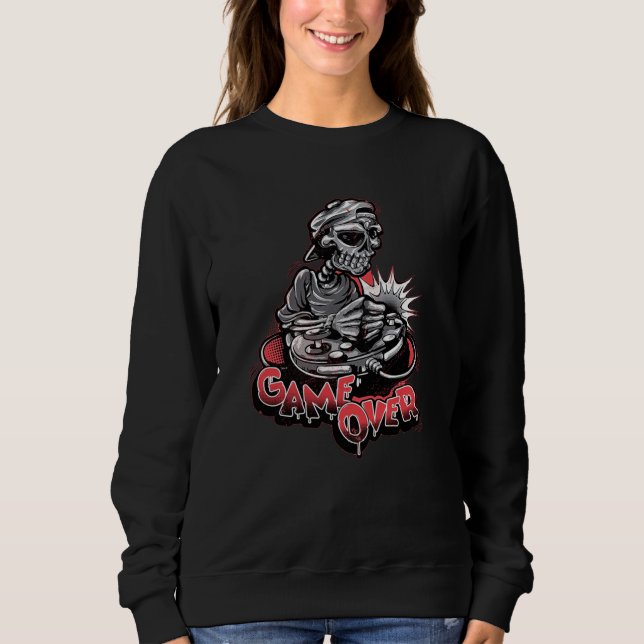 Sweatshirt Crâne Game Over (Devant)