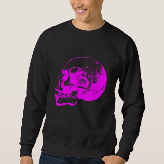 Sweatshirt Crâne pirate moker rocker mort varnitas os bizarre (Devant)