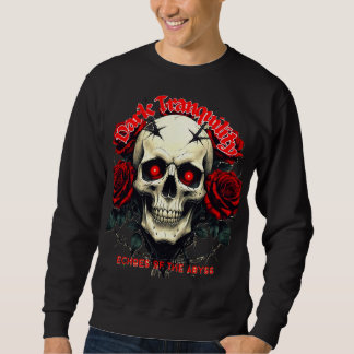 Sweatshirt Crâne & Roses – Dark Tranquility