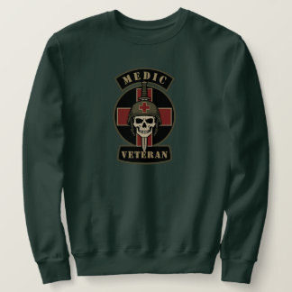 Sweatshirt Crâne Tactique de Vétéran Infirmier de Combat