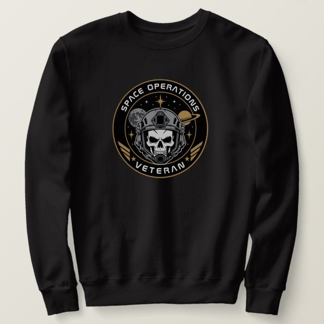 Sweatshirt Crâne Tactique Vétéran des Opérations Spatiales (Design devant)