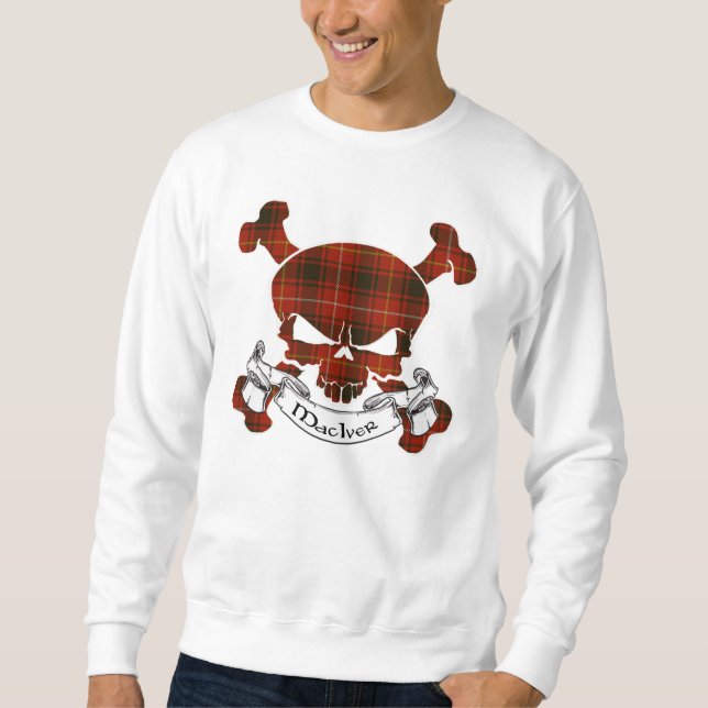 Sweatshirt Crâne Tartan MacIver (Devant)