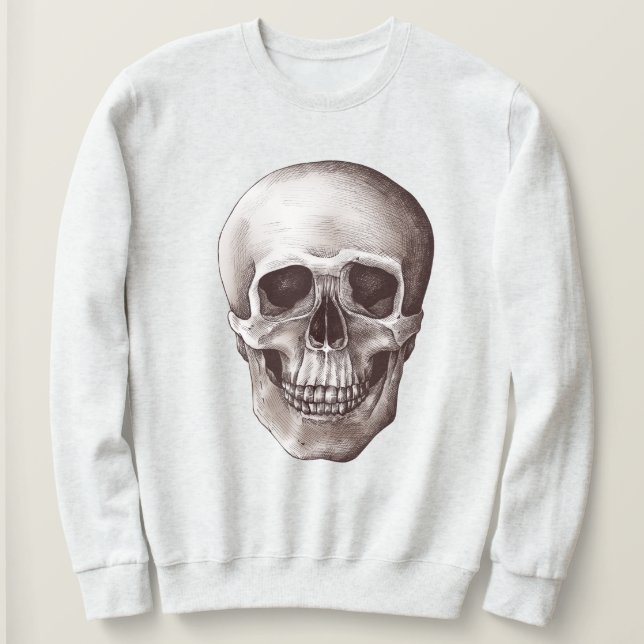 Sweatshirt Crâne vintage (Design devant)