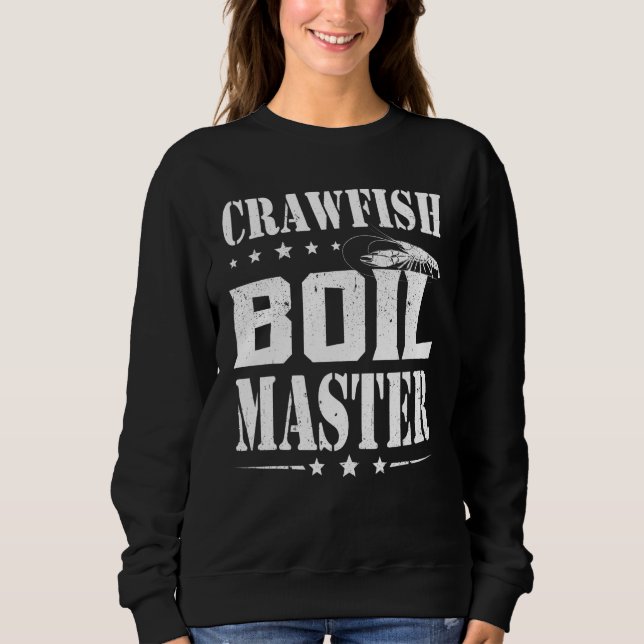 Sweatshirt Crawfish Boire Master Cajun Bayou Crayfish Party F (Devant)