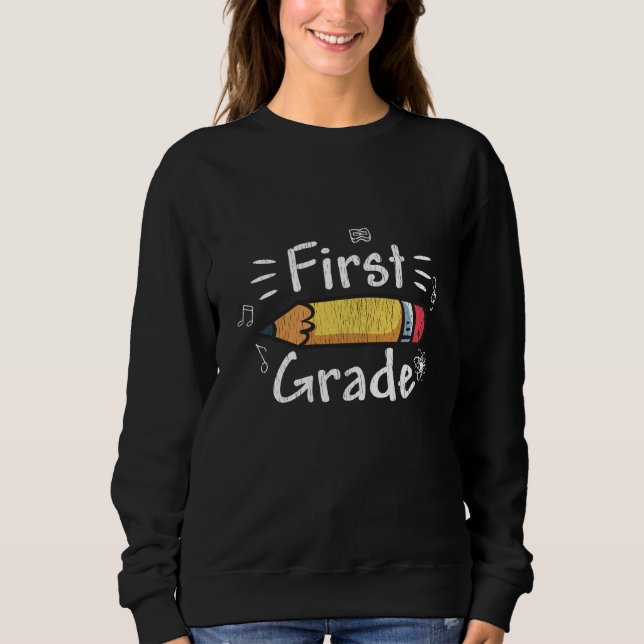 Sweatshirt Crayon de CE1 pour la rentrée des écoliers (Devant)