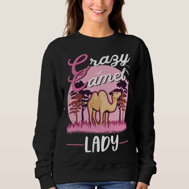 Sweatshirt Crazy Camel lady Camel Girl (Devant)