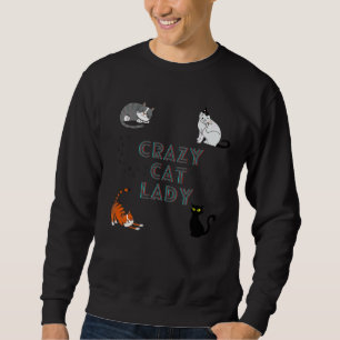Sweatshirt Crazy Chat Lady Cute Et