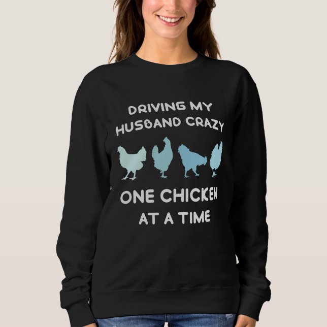 Sweatshirt Crazy Chicken Lady  Chicken (Devant)