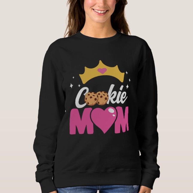 Sweatshirt Crazy Mom Baking Mama Baker Chef Dessert Mothers D (Devant)