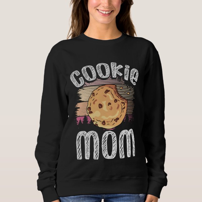 Sweatshirt Crazy Mom Baking Mama Baker Chef Dessert Mothers D (Devant)