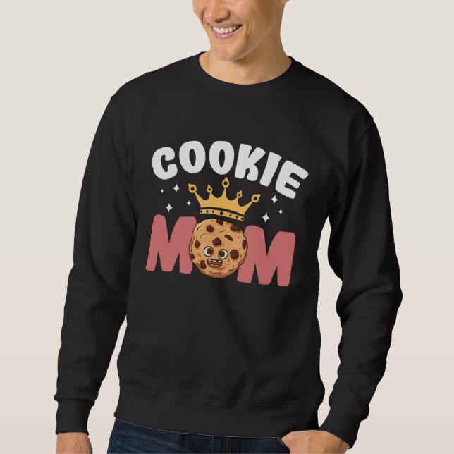 Sweatshirt Crazy Mom Baking Mama Baker Chef Dessert Mothers D (Devant)